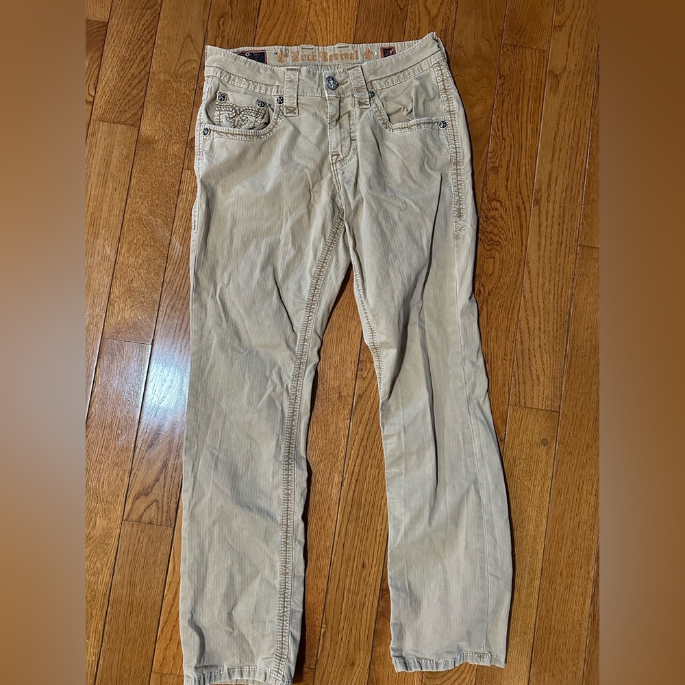 Rock revival men’s khaki pant